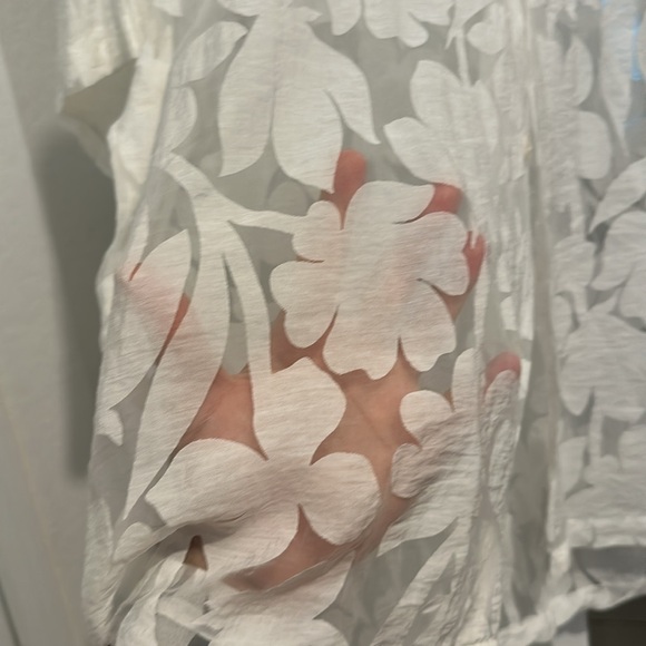 ASOS White Floral Dress Shirt - Picture 7 of 7